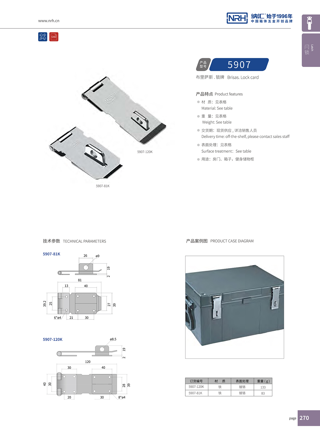 TIKTOK免费版色板/NRH 5907-81 貨車箱TIKTOK国际免费版色板